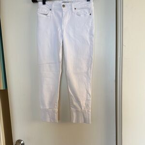 Joe’s Women's White Cuffed Jeans